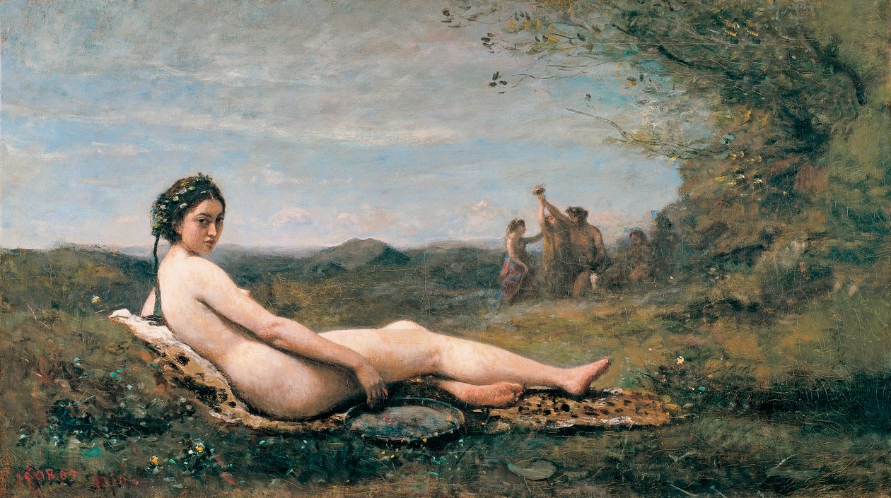 Odpočinek, 1860 od Jean Baptiste Camille Corot