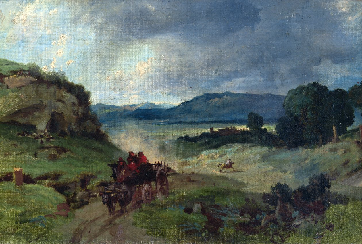 Římská krajina, 1827 od Jean Baptiste Camille Corot