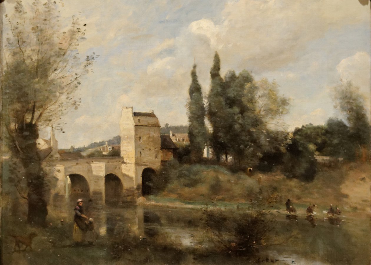 Mosty Mantes od Jean Baptiste Camille Corot