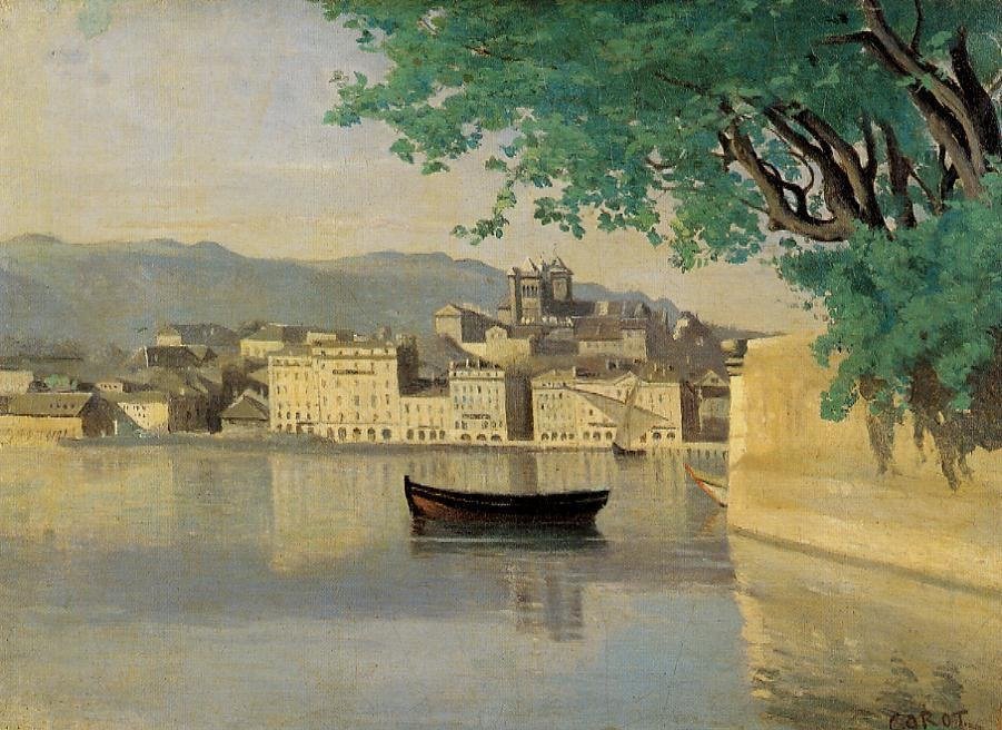 Pohled na část města od Jean Baptiste Camille Corot