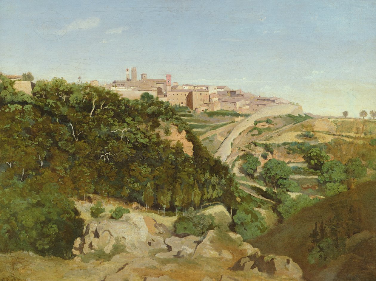 Volterra, 1834 od Jean Baptiste Camille Corot