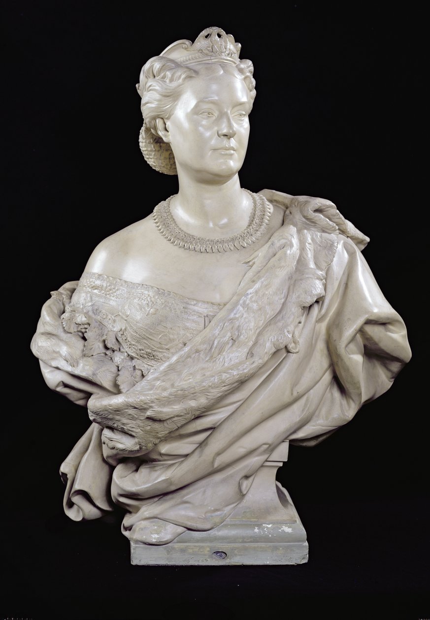 Busta princezny Mathildy (1820-1904) kolem 1862-63 (sádra) od Jean Baptiste Carpeaux