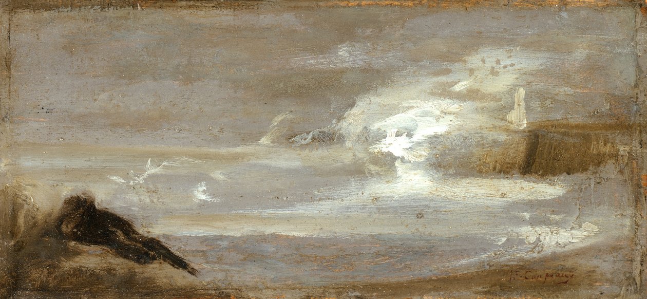 Přímořská krajina, kolem 1850-60 od Jean Baptiste Carpeaux