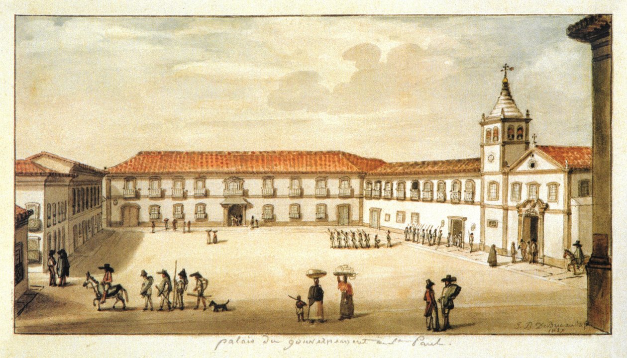 Vládní palác v São Paulu od Jean Baptiste Debret