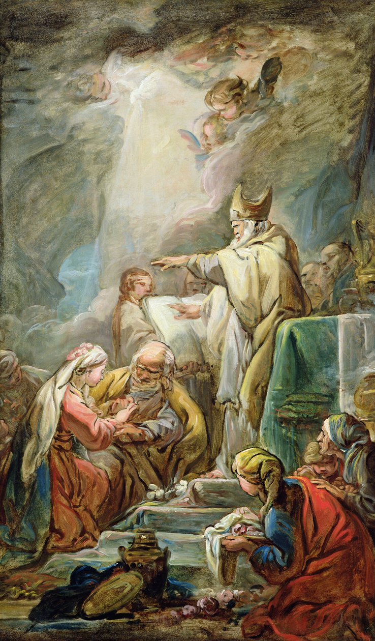 Svatba Panny, c.1763 od Jean Baptiste Deshays de Colleville