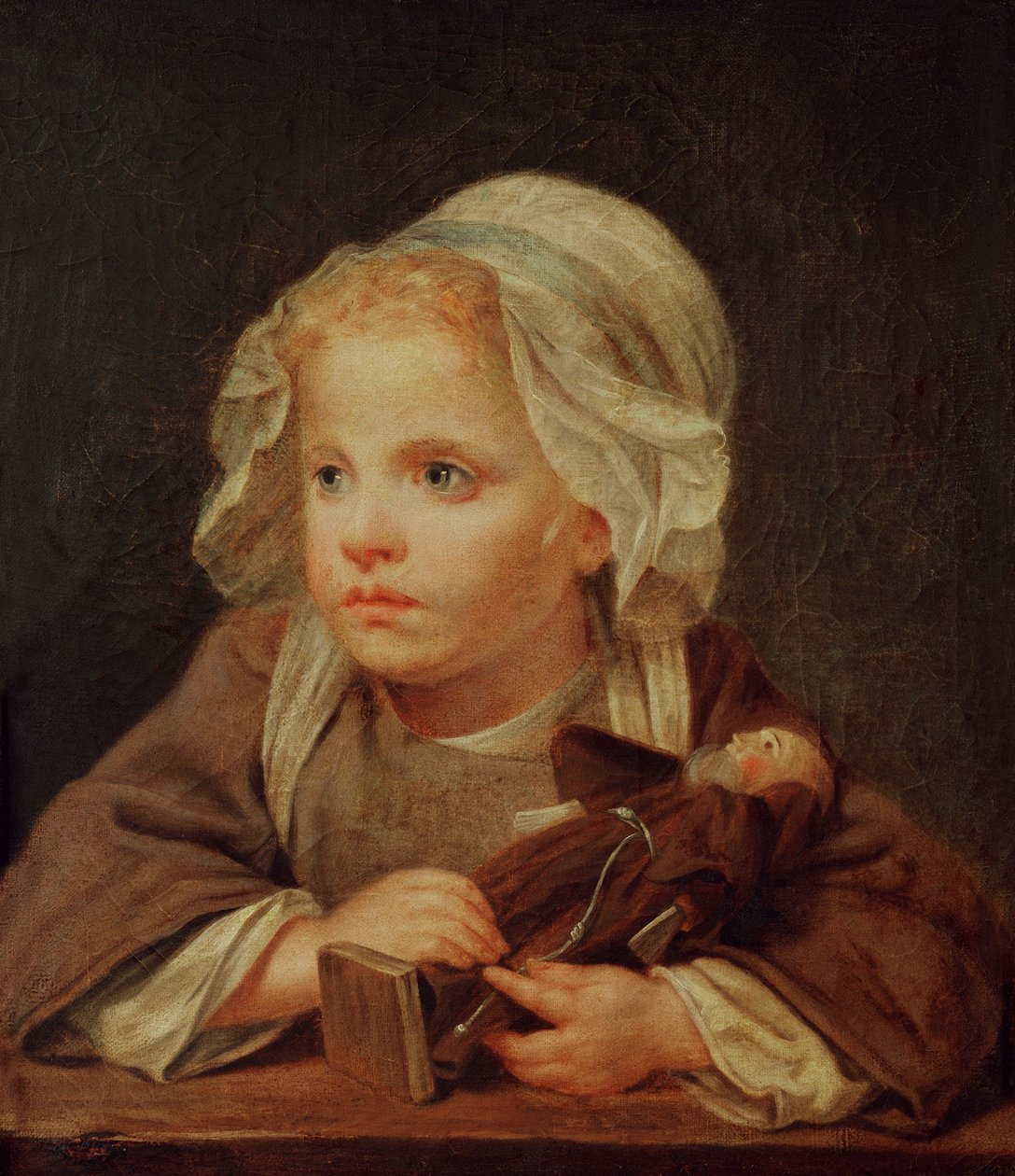 Dívka s panenkou od Jean Baptiste Greuze