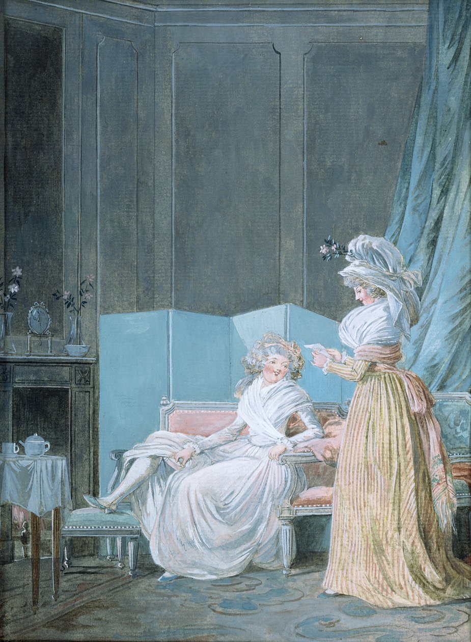 Čtení dopisu od Jean Baptiste Mallet