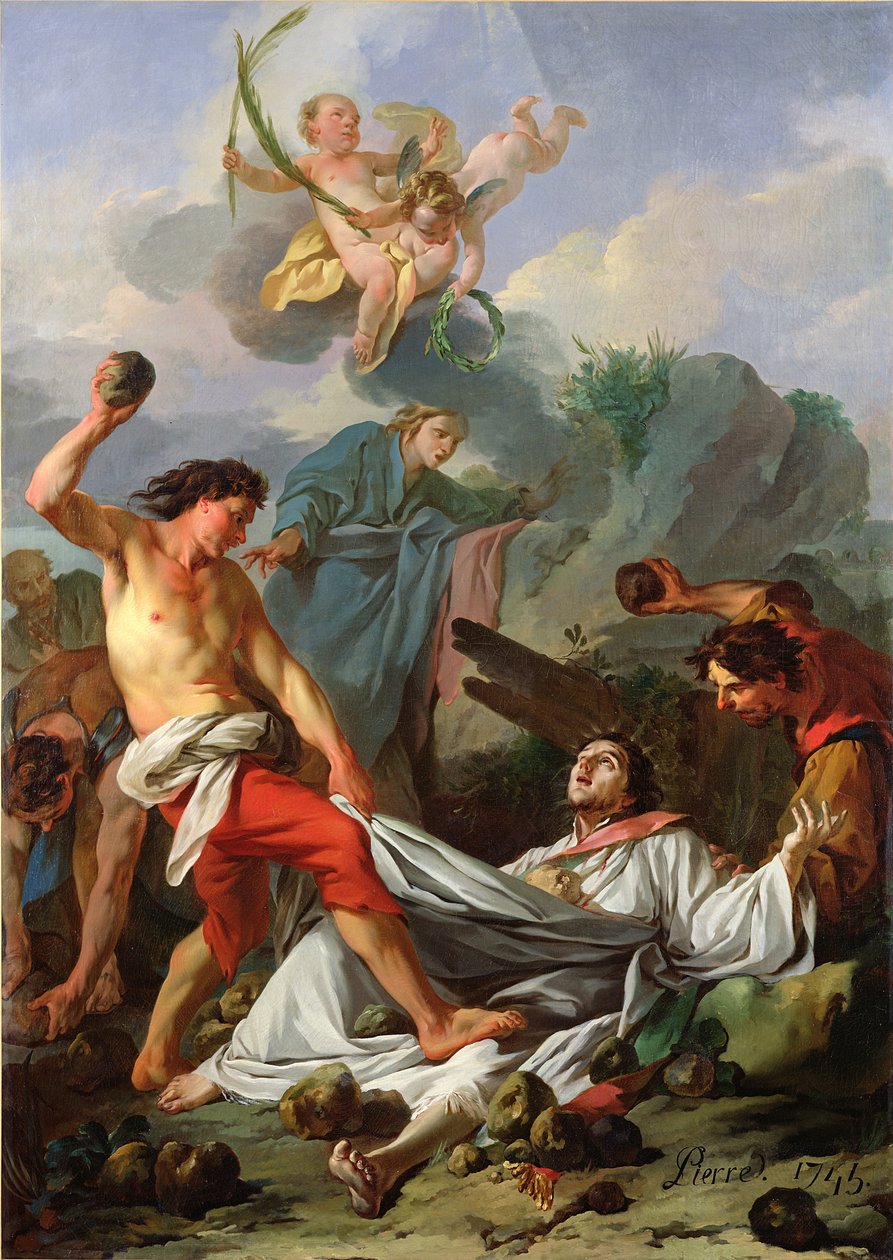 Umučení svatého Štěpána, 1745 od Jean Baptiste Marie Pierre