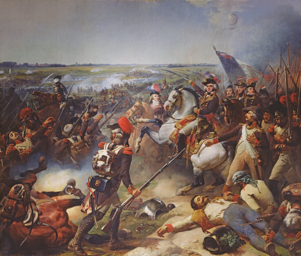 Bitva u Fleurus, 26. června 1794, 1837 od Jean Baptiste Mauzaisse