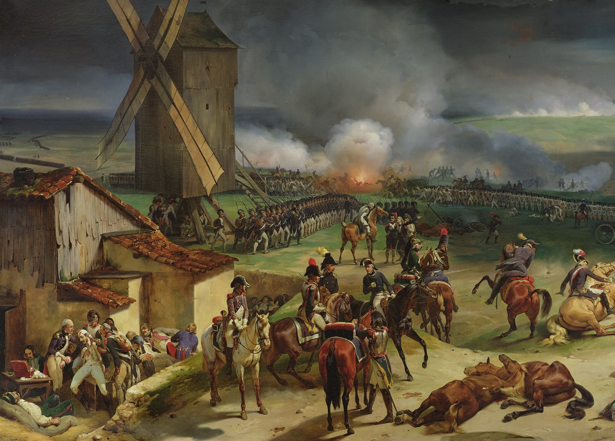 Bitva u Valmy, 20. září 1792, 1835 (detail levé strany) od Jean Baptiste Mauzaisse
