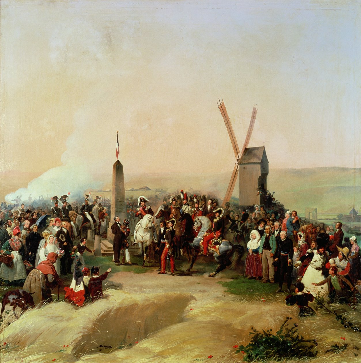 Ludvík Filip (1773-1850) při návštěvě bojiště u Valmy 8. června 1831 od Jean Baptiste Mauzaisse