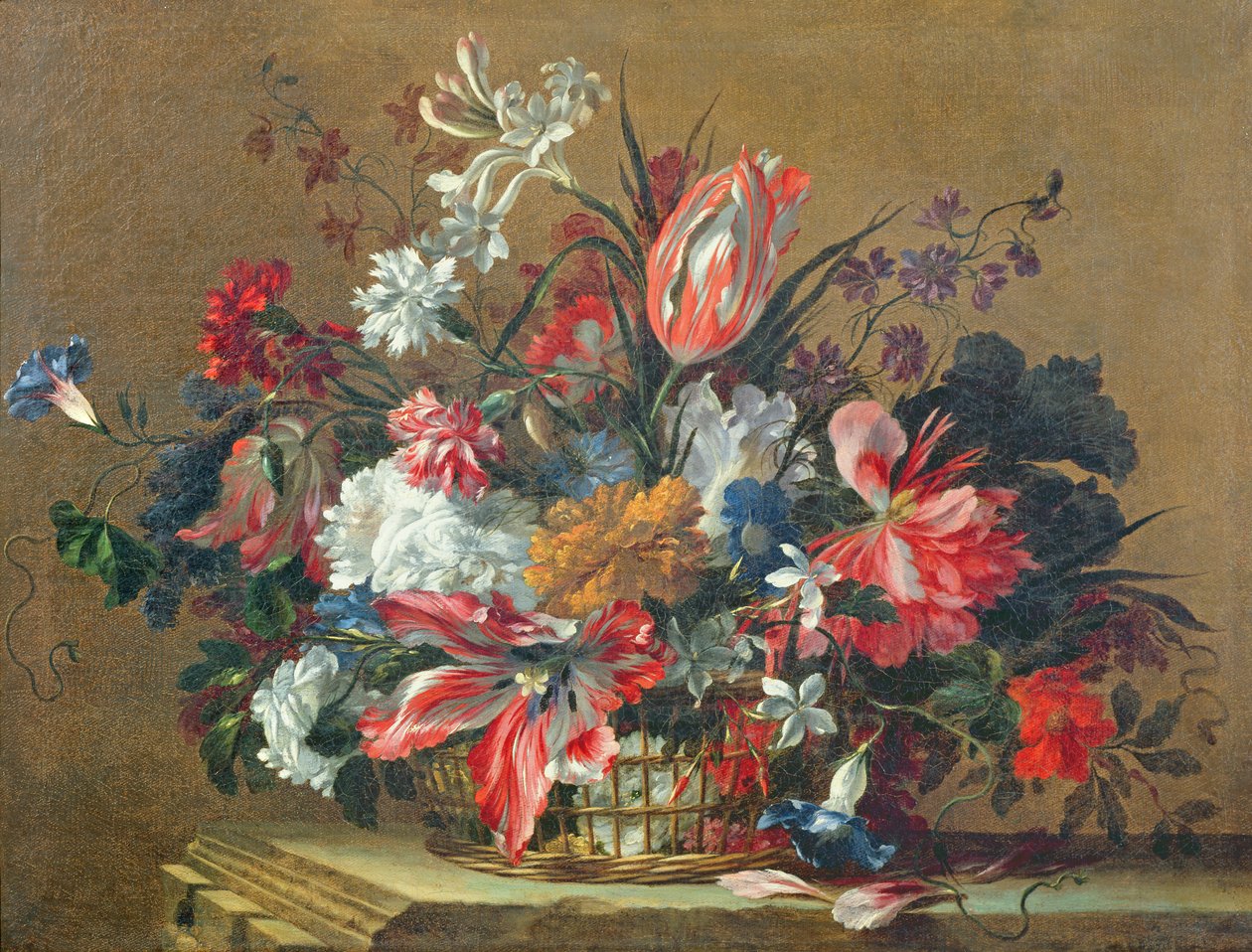 Košík květin od Jean Baptiste Monnoyer