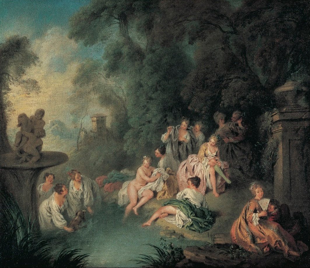 Koupající se od Jean Baptiste Pater