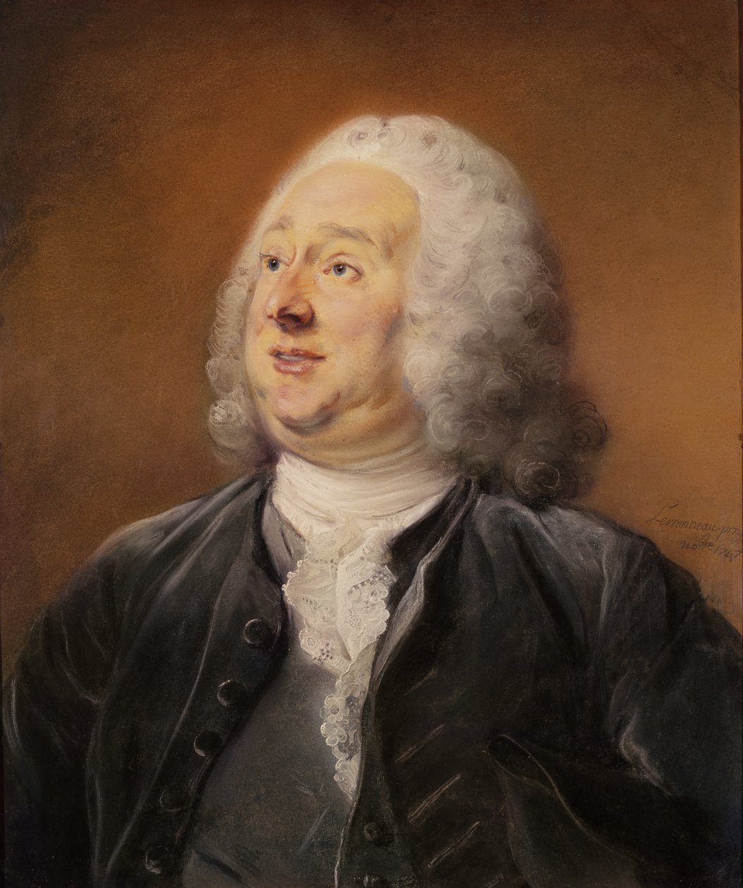 Hrabě Bastard, 1747 (pastel na papíře) od Jean Baptiste Perronneau