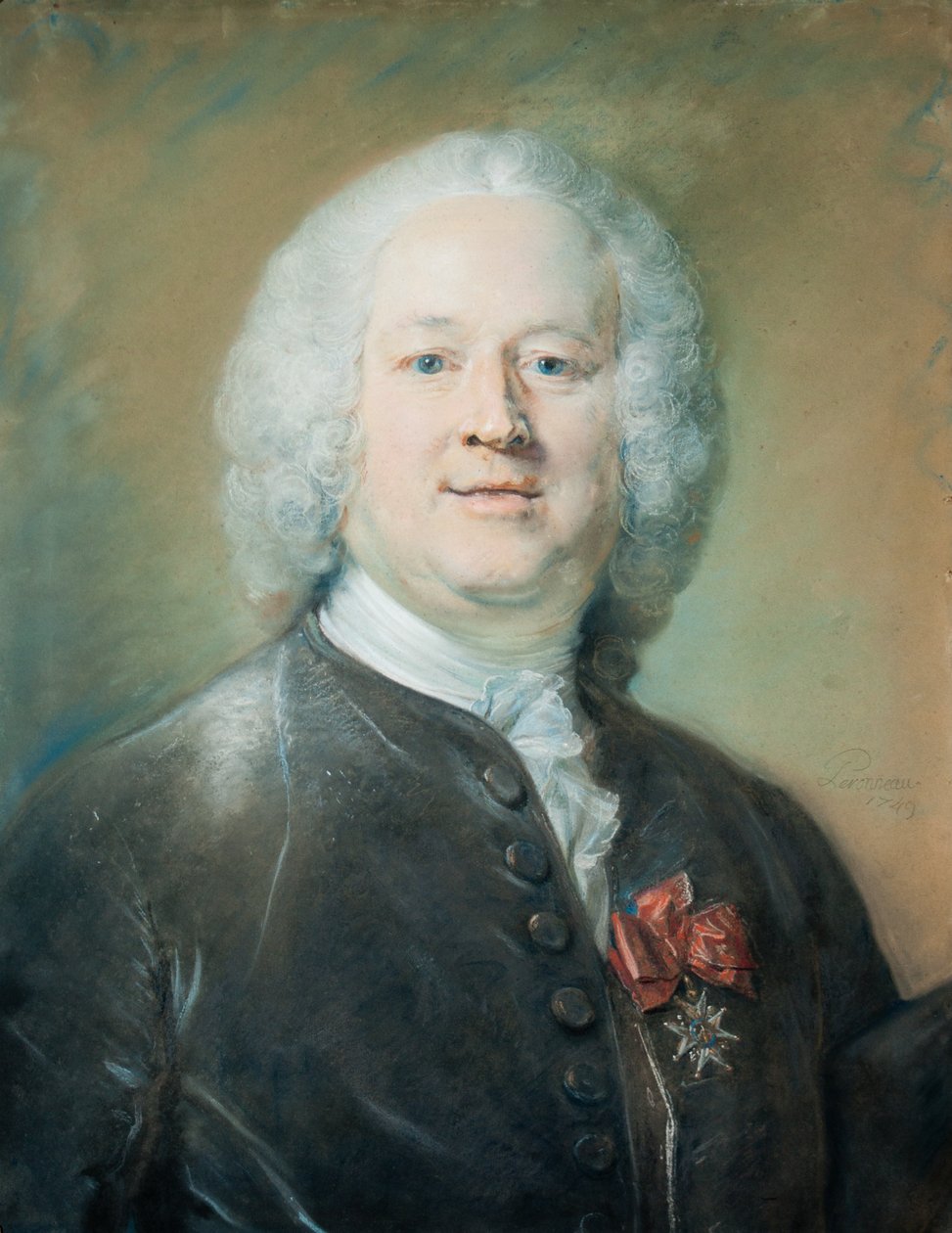 Portrét Johna Towneleyho, 1749 (pastel na papíře) od Jean Baptiste Perronneau