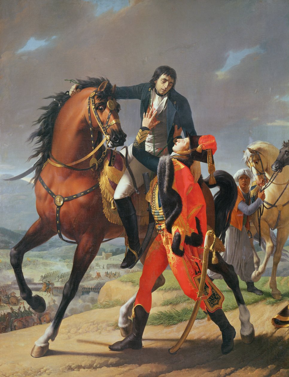 Smrt generála Desaixe (1768-1800) v bitvě u Marenga, 14. června 1800 od Jean Baptiste Regnault