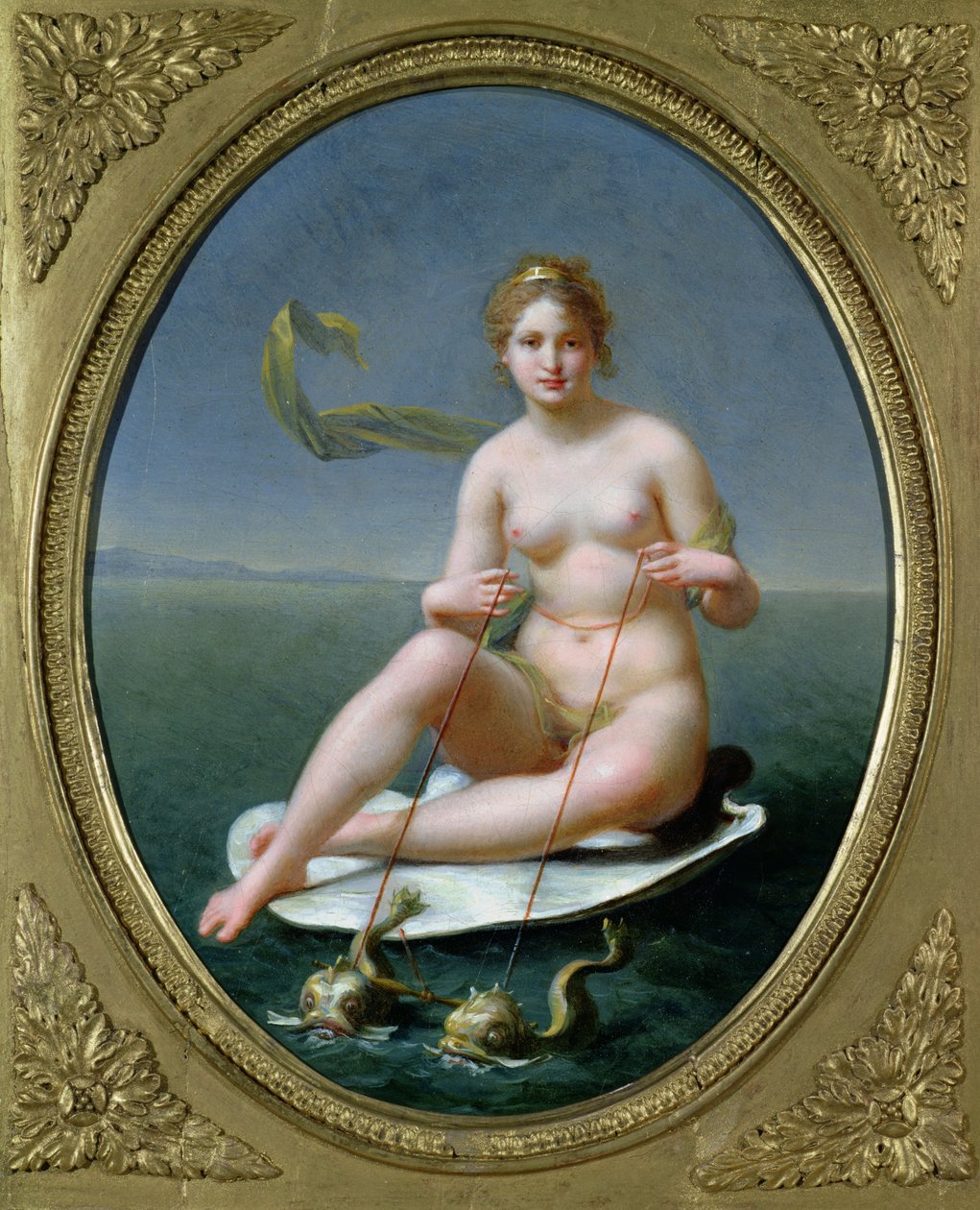 Triumph of Amphitrite (olej na papíře na plátně) od Jean Baptiste Regnault