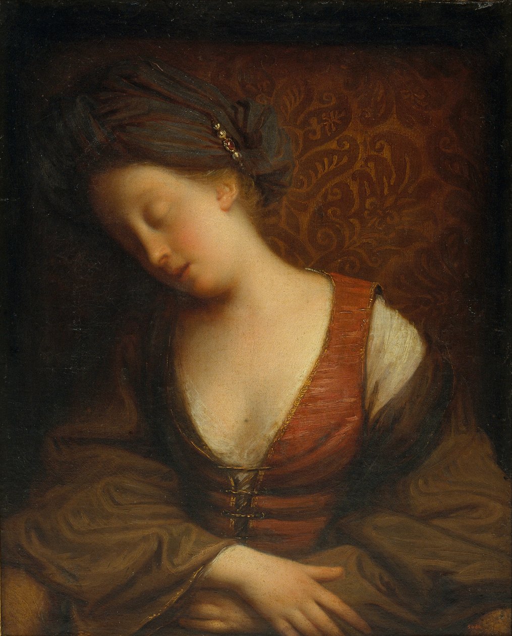 Mladá žena spí od Jean Baptiste Santerre