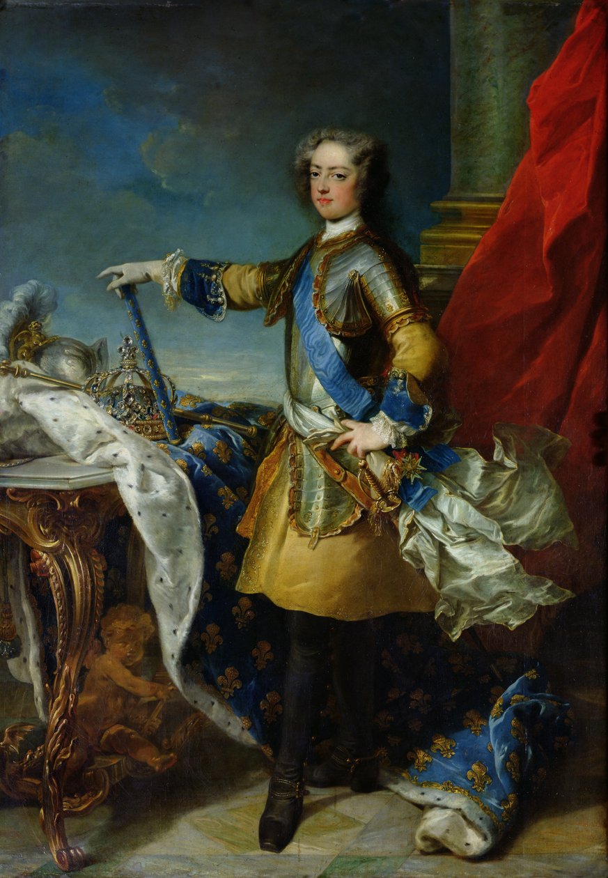 Portrét Ludvíka XV. (1710-74) francouzského krále, kolem roku 1727 od Jean Baptiste van Loo