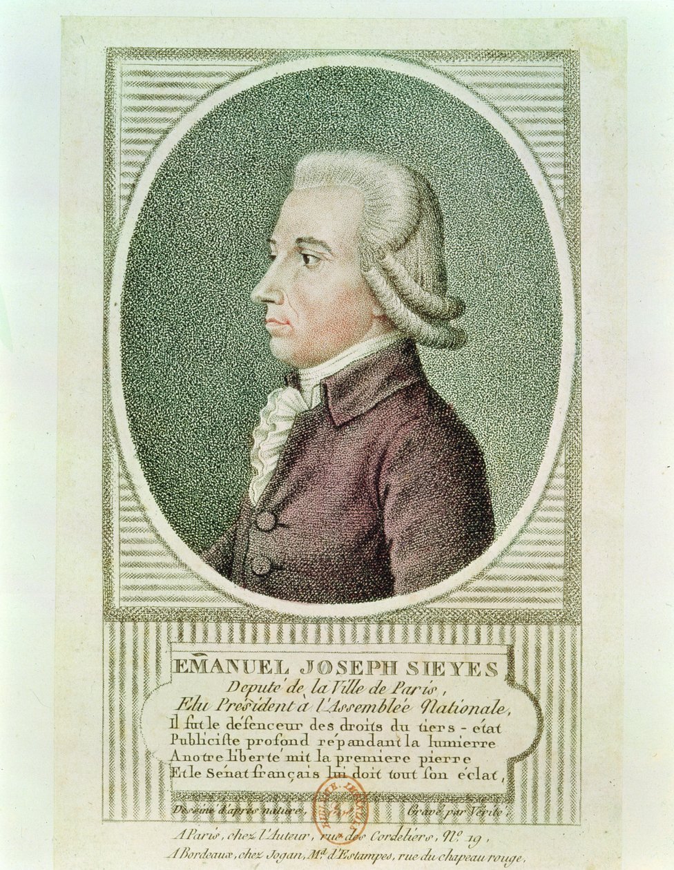 Emmanuel Joseph Sieyes (1748-1836) od Jean Baptiste Verite