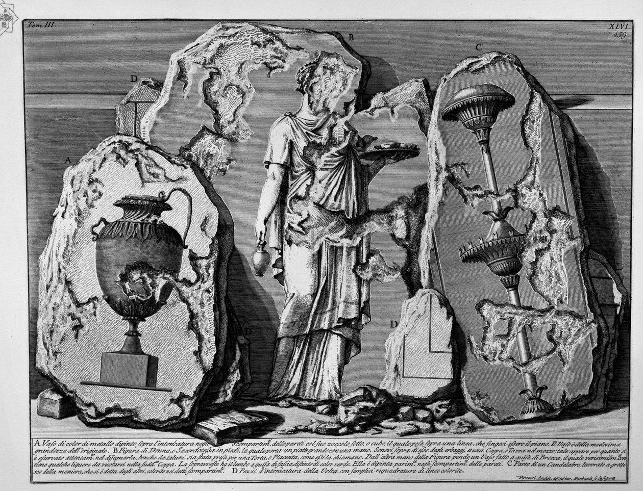 Caiusova pyramida Cestius od Jean Barbault
