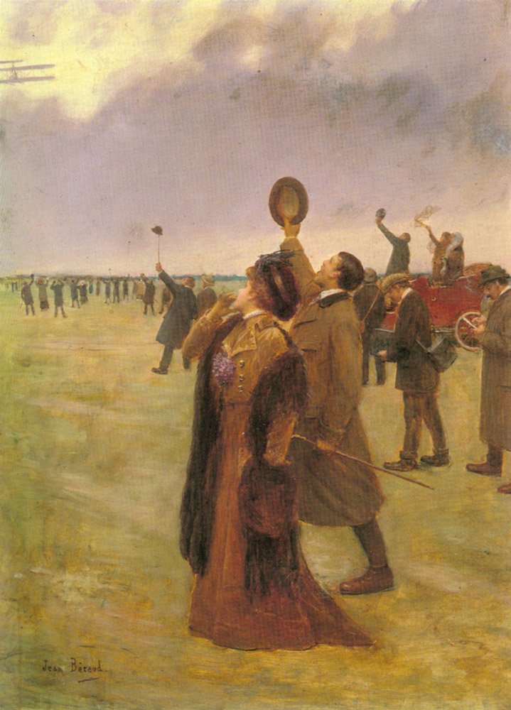 Let dvouplošníku typu Wright od Jean Beraud