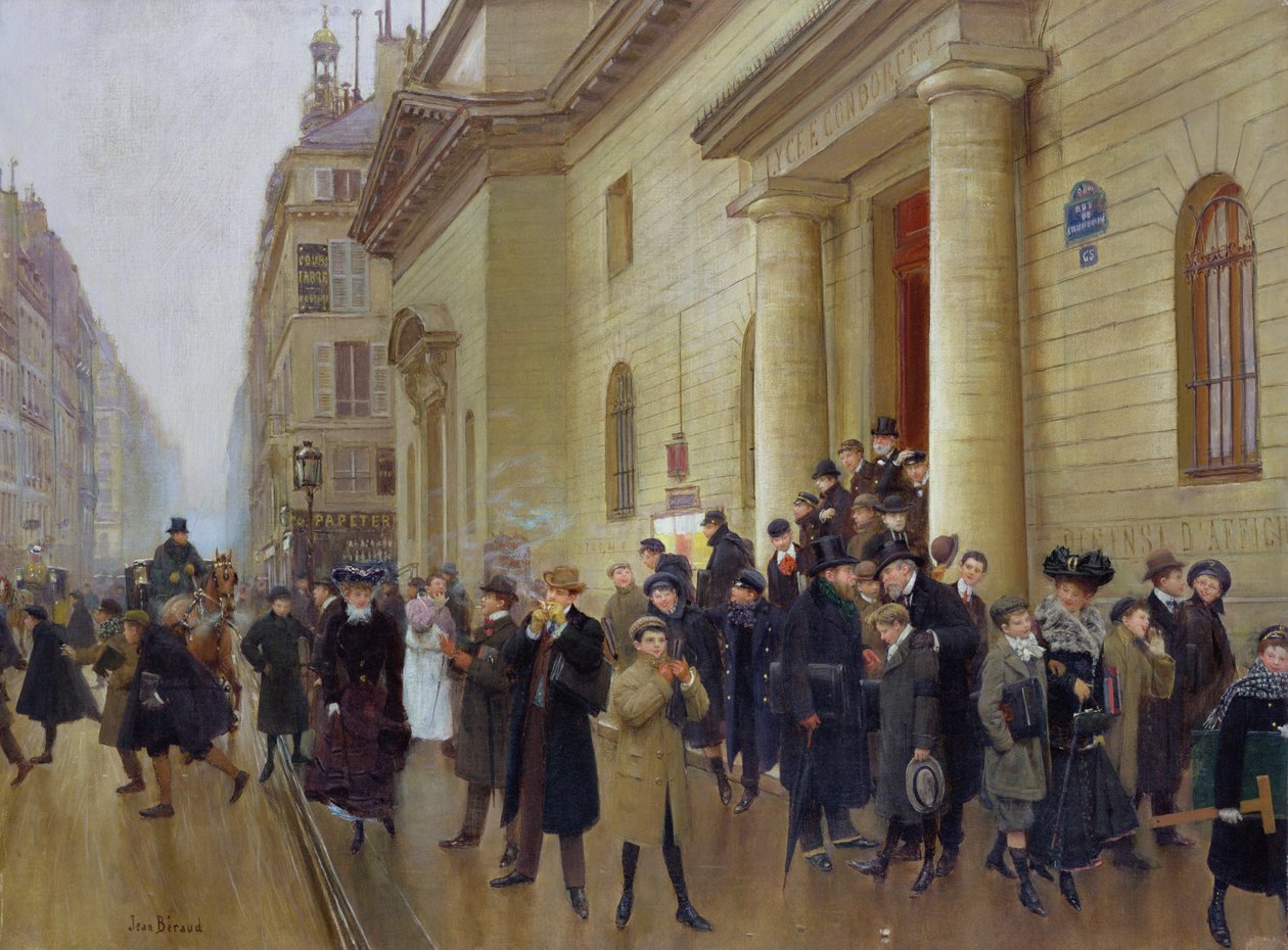 Odchod z Lycee Condorcet, 1903 od Jean Beraud