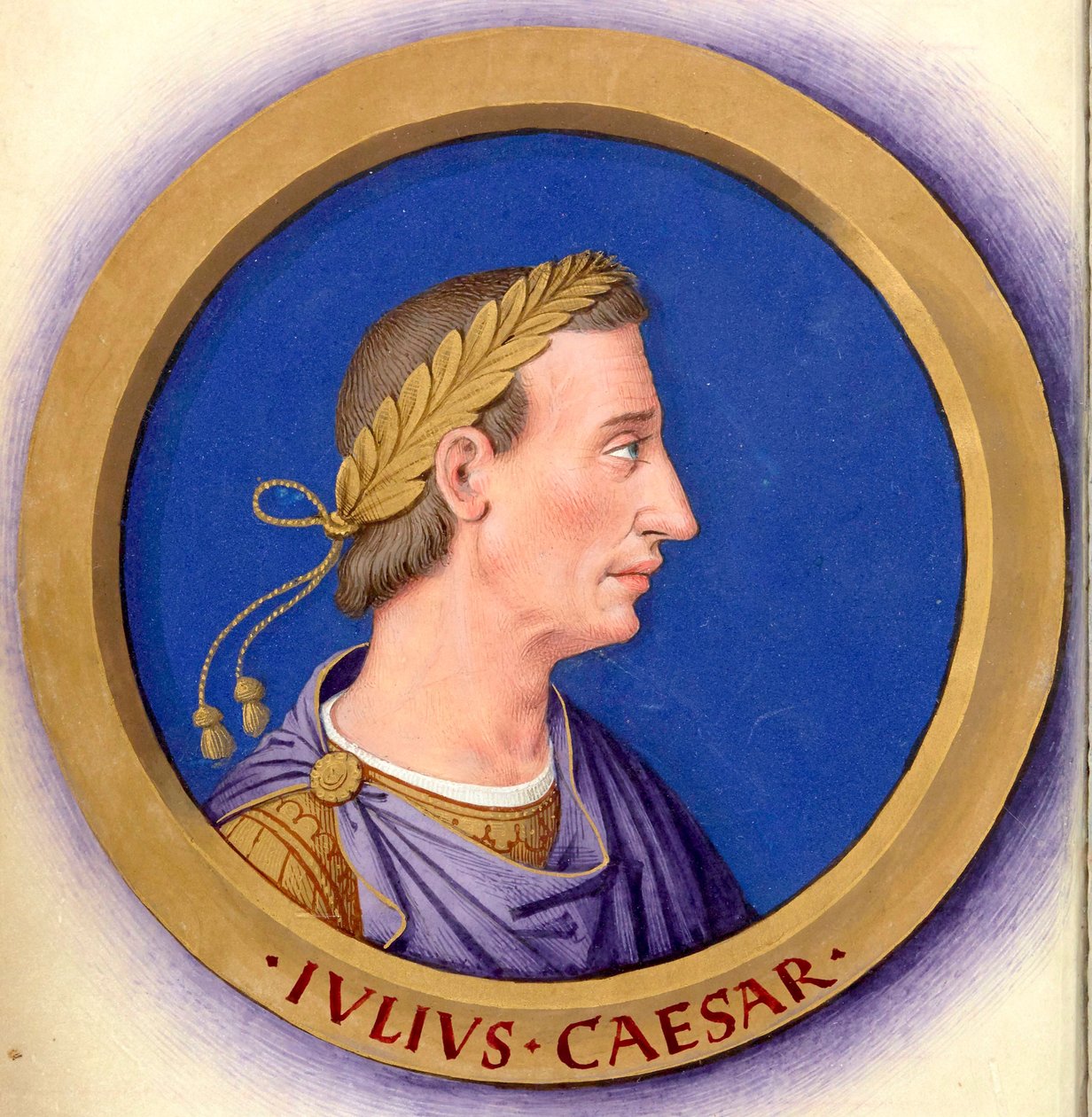 Popis dvanácti Caesarů s jejich postavami 1-Caesar od Jean Bourdichon