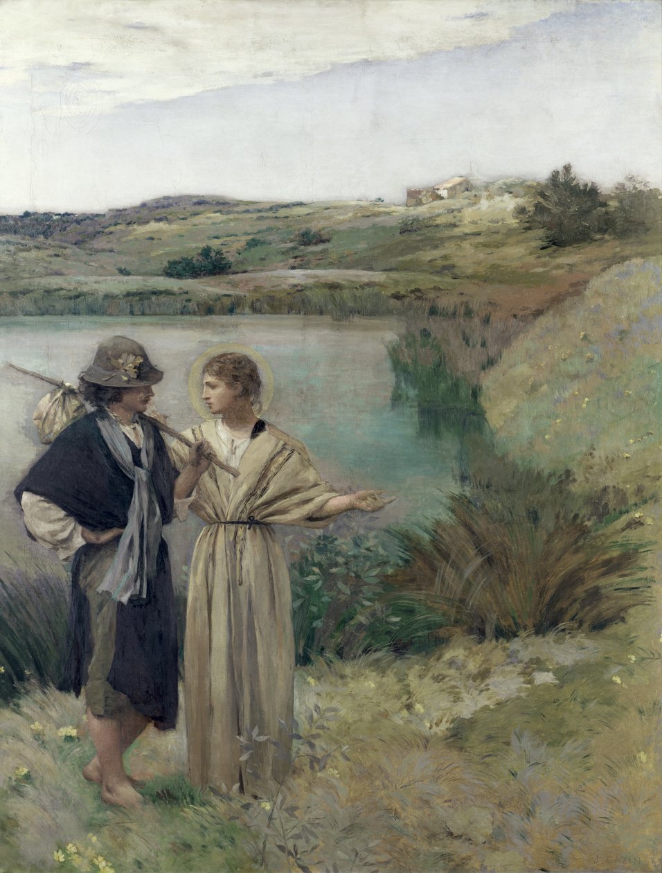 Tobiáš a archanděl Rafael od Jean Charles Cazin