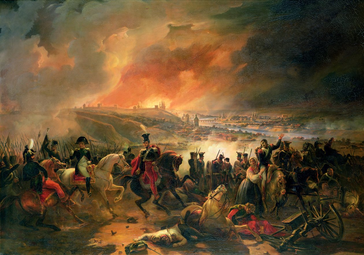 Bitva u Smolenska, 17. srpna 1812, 1839 od Jean Charles Langlois