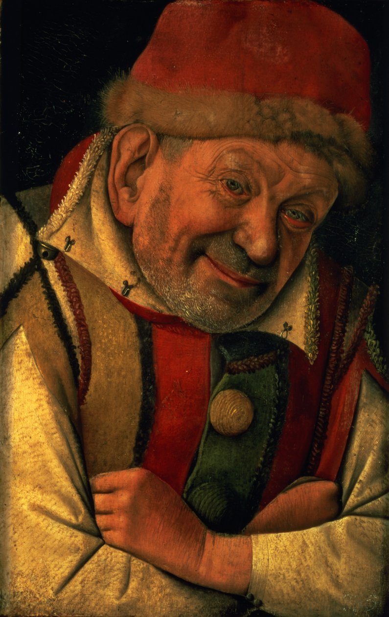 Gonella, Ferrara dvorní šašek, c.1445 (panel) od Jean Fouquet