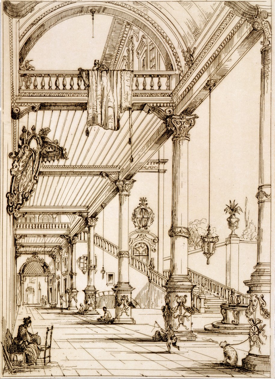 Atrium of a Palace, in Genes, z 
