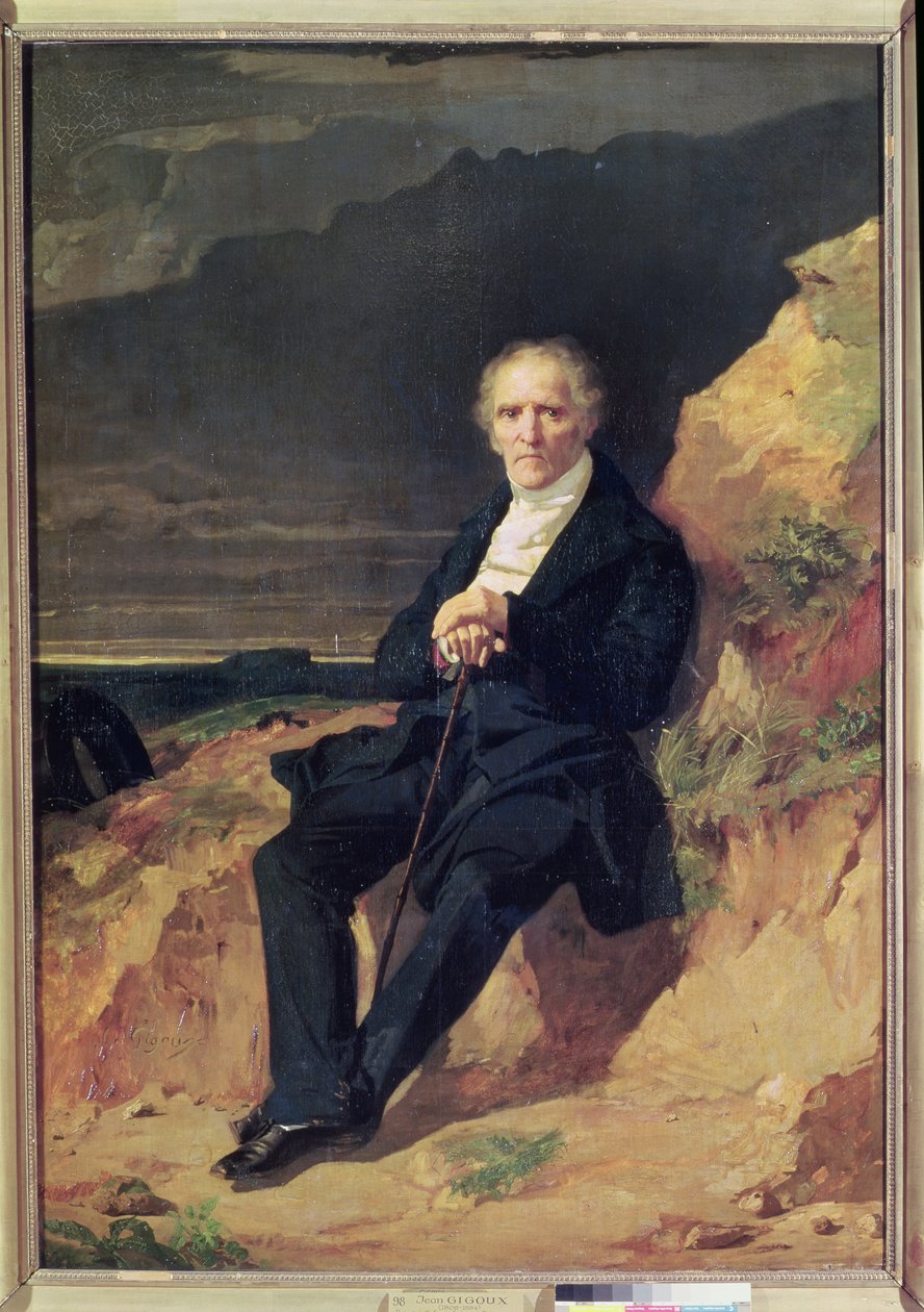 Portrét Charlese Fouriera (1772-1837) od Jean Francois Gigoux