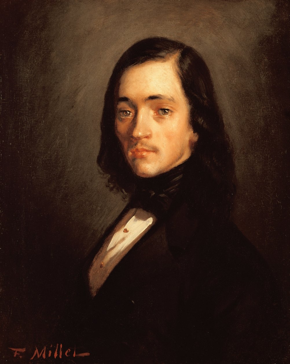 Portrét muže od Jean Francois Millet