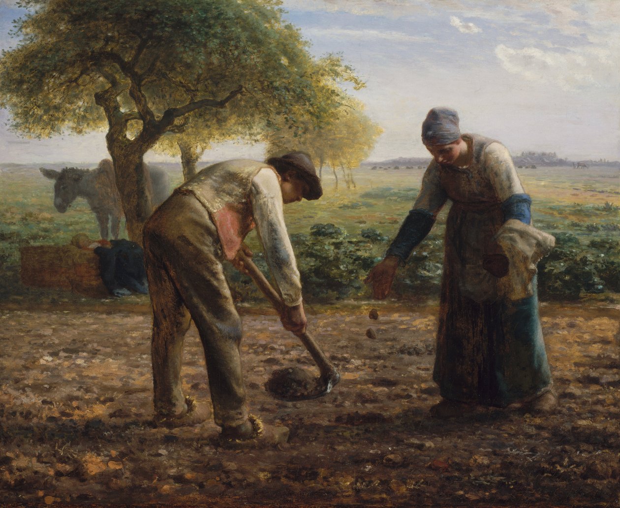 Sázecí stroje na brambory od Jean Francois Millet