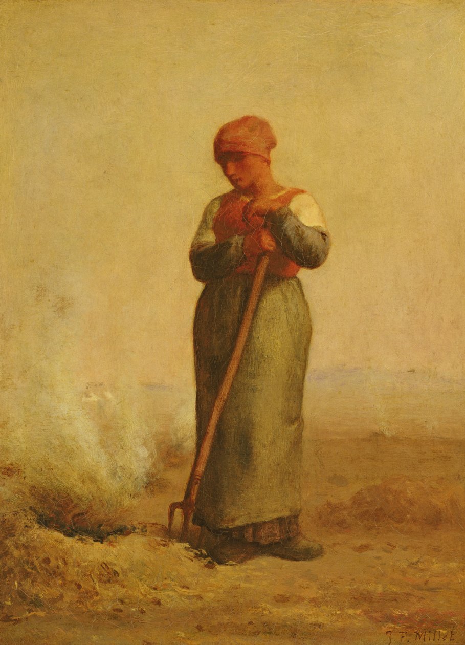 Strniště hořák od Jean Francois Millet