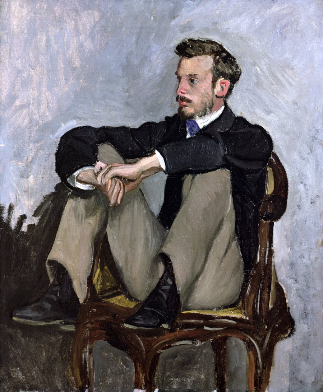 Portrét Auguste Renoira (1841-1919), 1867 od Jean Frederic Bazille