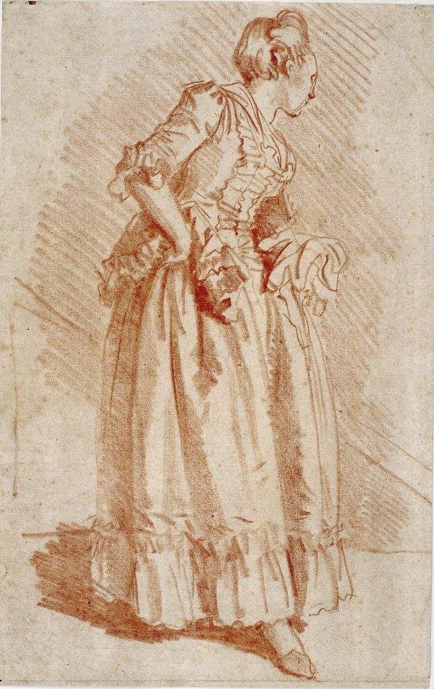 Studium ženské postavy od Jean Honore Fragonard