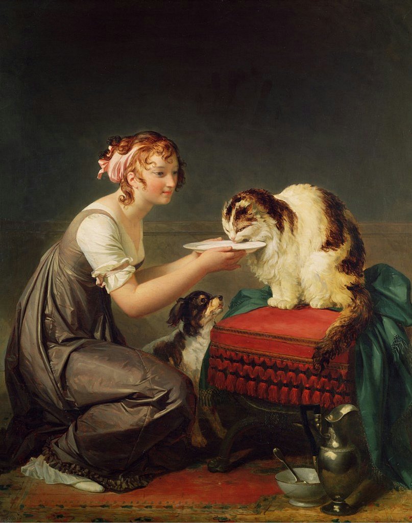 Kočičí oběd od Jean Honore Fragonard