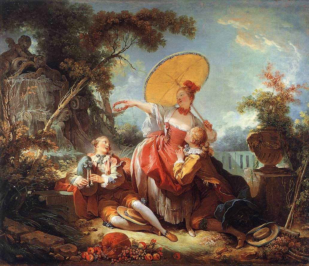 Hudební soutěž od Jean Honore Fragonard
