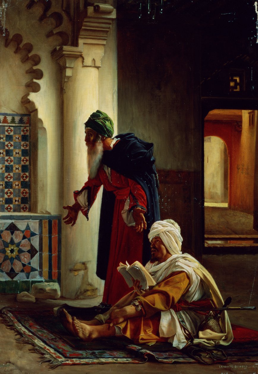 Arabové v modlitbě od Jean Jules Antoine Lecomte du Nouy
