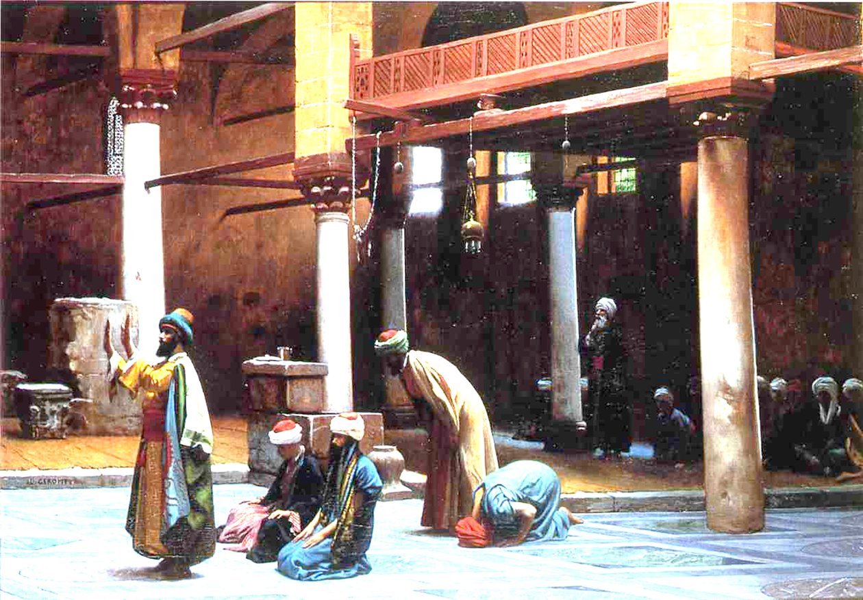 Modlitba v mešitě, 1892 od Jean Leon Gerome