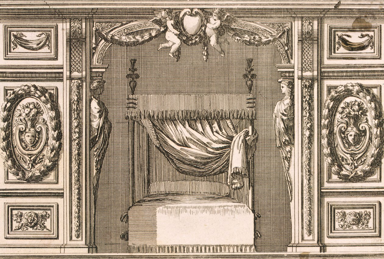 Design do výklenku postele, cca 1660 od Jean Lepautre