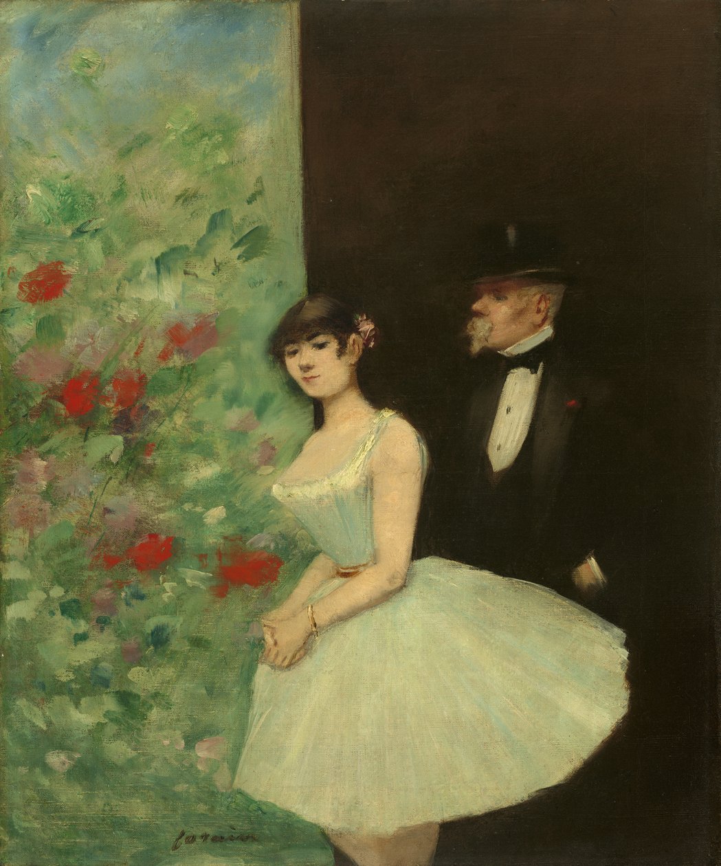 Behind the Scenes, c.1880 od Jean Louis Forain