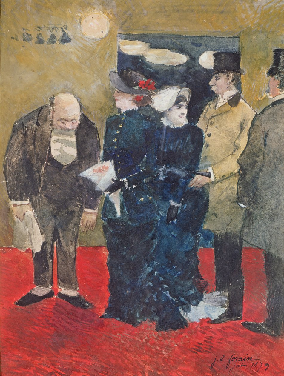 Vstup do restaurace, 1879 od Jean Louis Forain