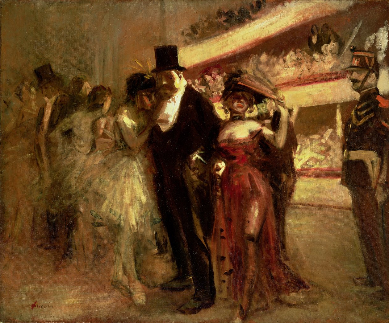 Operní scéna od Jean Louis Forain
