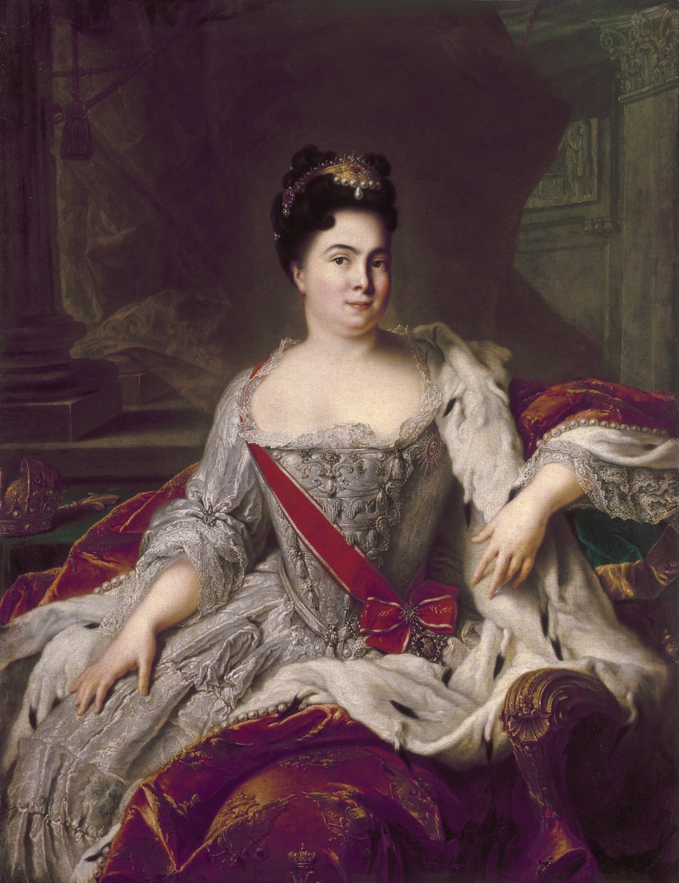 Portrét Kateřiny I. (1684-1727) od Jean Marc Nattier