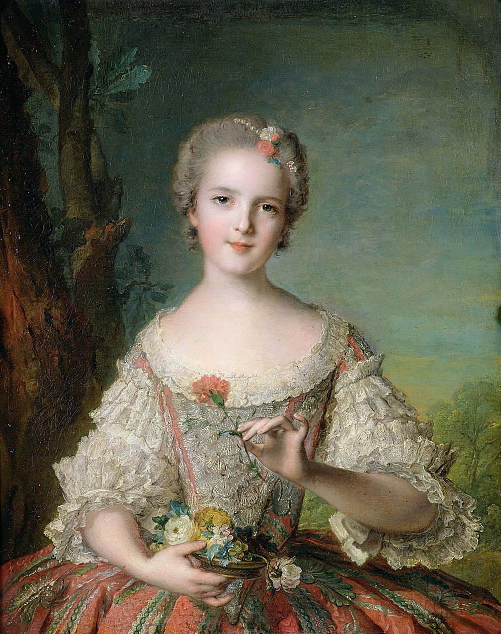 Portrét Madame Louise de France (1737-87) ve Fontevrault, 1748 od Jean Marc Nattier