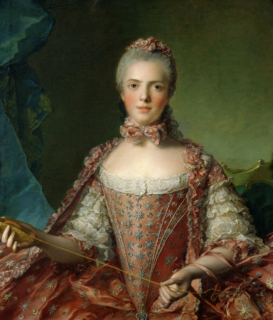 Portrét Marie Adelaide (1759-1802) 1756 od Jean Marc Nattier
