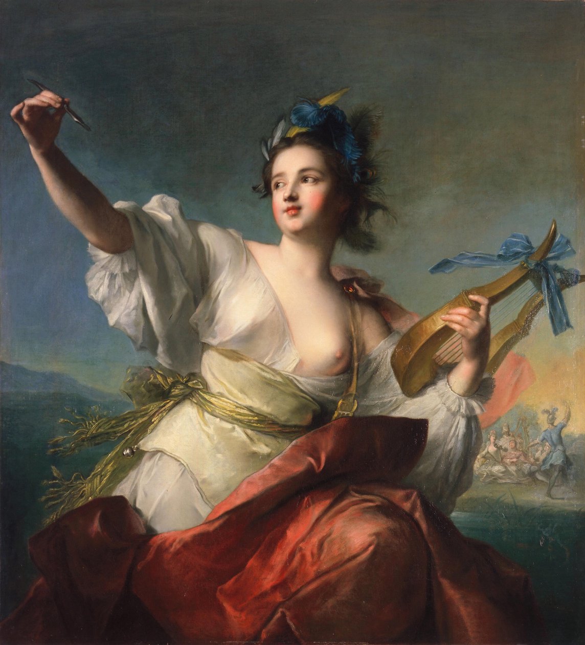 Terpsichore, Muse of Dance od Jean Marc Nattier